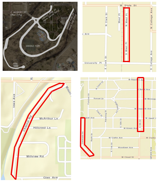 05.07.26 Road Closures, Oakdale Park, West Pl, Channel Rd, S 9th St, Coronado St.png